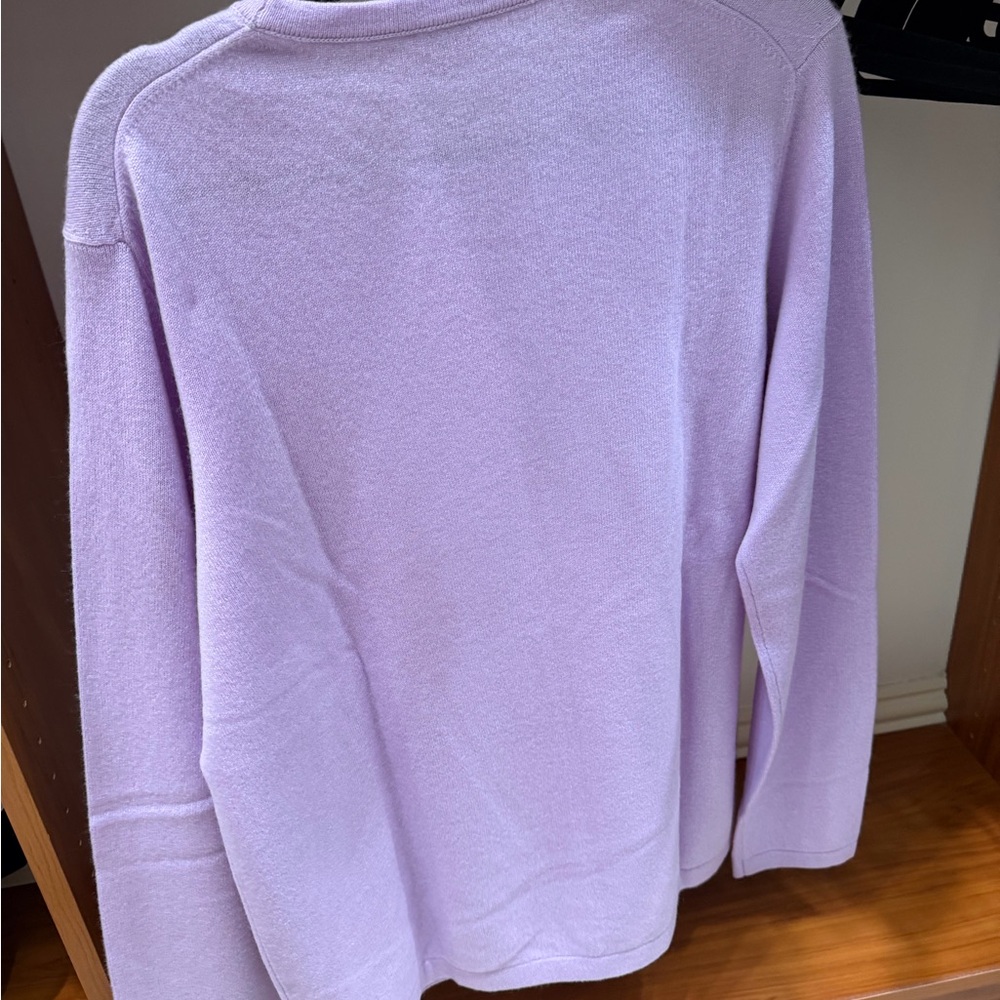 Faherty men’s cashmere purple sweater - Picture 3 of 7